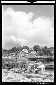 Lanesville, waterfront buildings and traps