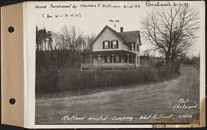 Rutland Worsted Co., house #24, West Rutland, Rutland, Mass., May 3, 1928