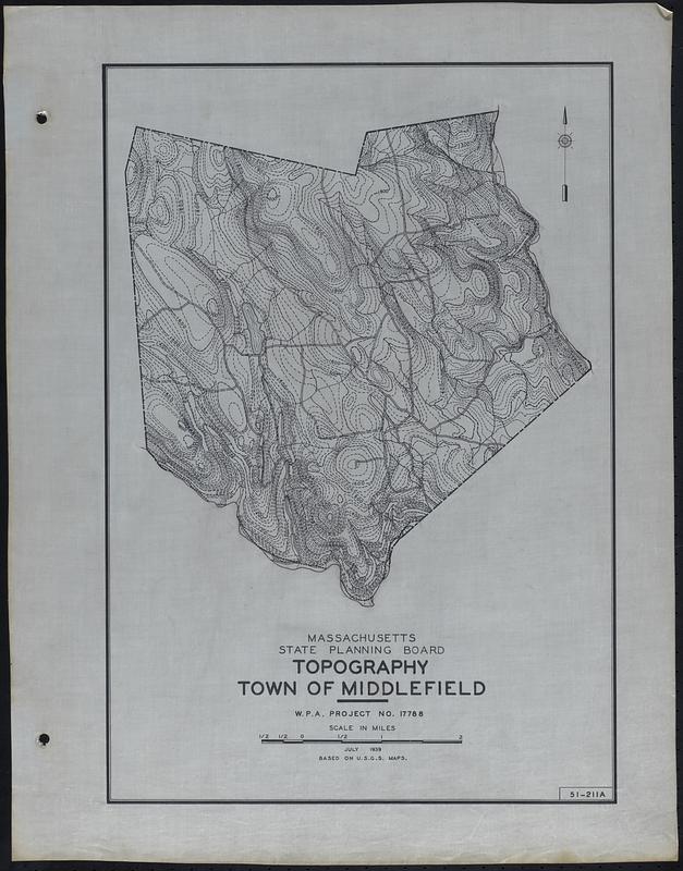 Topography Town Of Middlefield Digital Commonwealth 7697