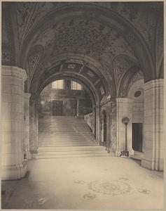 Boston Public Library, entrance hall and staircase