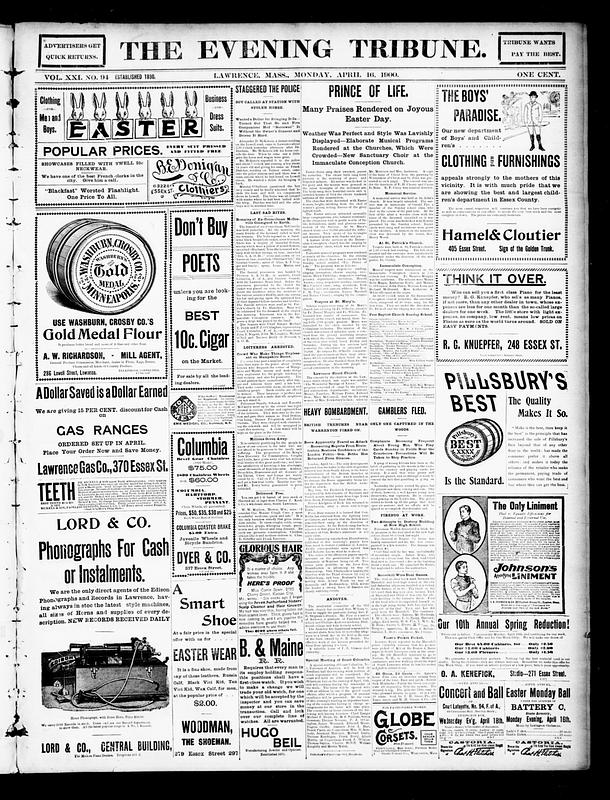 The Evening Tribune. April 16, 1900 - Digital Commonwealth