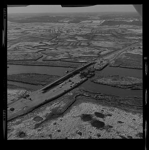 PI bridge, high and low tide, Hampton Coast Guard station, Boar’s Head Hampton