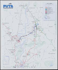 PVTA bus map & guide