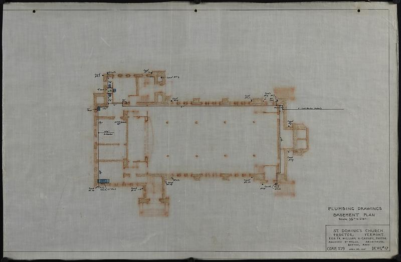 Plumbing Drawings: Basement plan