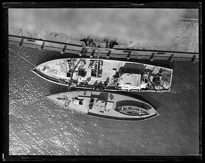 Rum runner caught - San Calogero at appraisers stores with $150,000 of choice liquor, May 1932