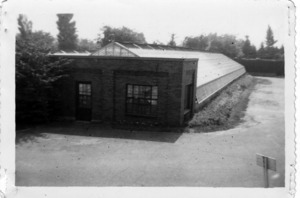 Mount Auburn Cemetery greenhouses.