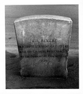 Paul Revere Memorial marker.