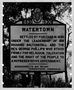 Watertown, Massachusetts sign.
