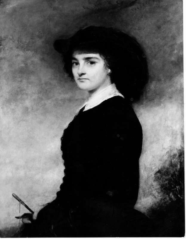 Harriet Hosmer in riding habit.