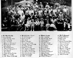 Twenty-fifth annual reunion, Coolidge Family Association, Fitchburg, Massachusetts, June 27, 1931:
