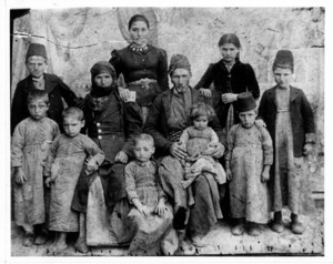 An Armenian family, taken about 1910 in Mazira, Harpert, Turkey.