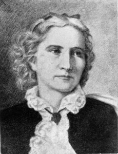 Drawing of Ann Whitney, 1821 - 1915.