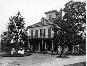 Alvin Adams house, circa 1860.