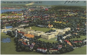 The Citadel from air, Charleston, S. C.