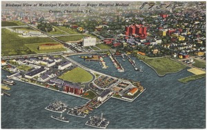 Birdseye view of Municipal Yacht Basin -- Roper Hospital Medical Center, Charleston, S. C.