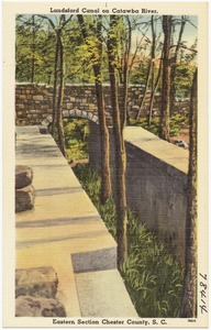 Landsford Canal on Catawba River, eastern section Chester County, S. C.