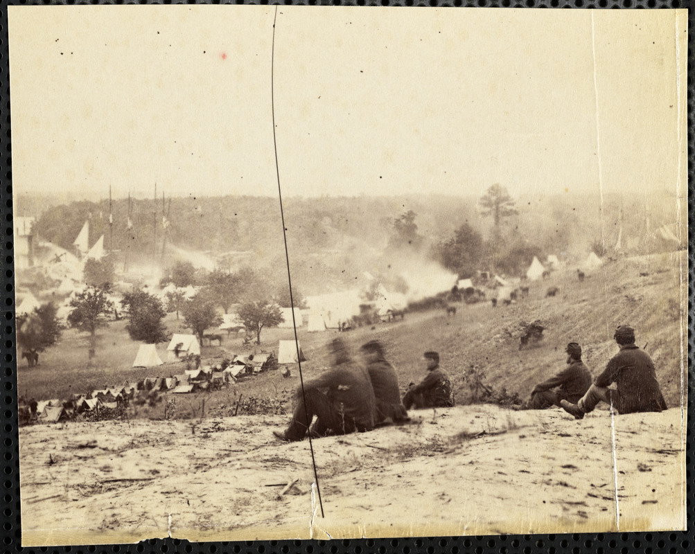 Encampment of Army of the Potomac at Cumberland Landing Pamunkey River