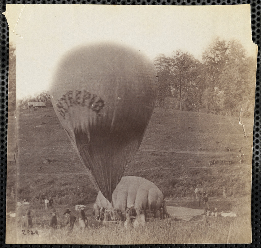 Professor Lowe's balloon on Gaine's Hill Virginia