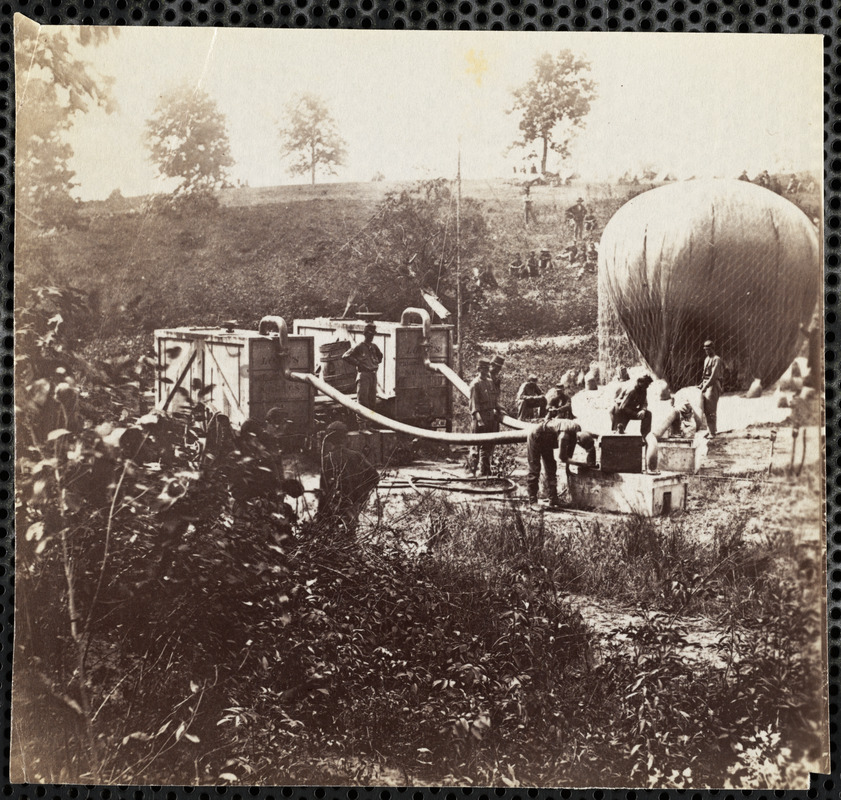 Professor Lowe's balloon on Gaine's Hill Virginia