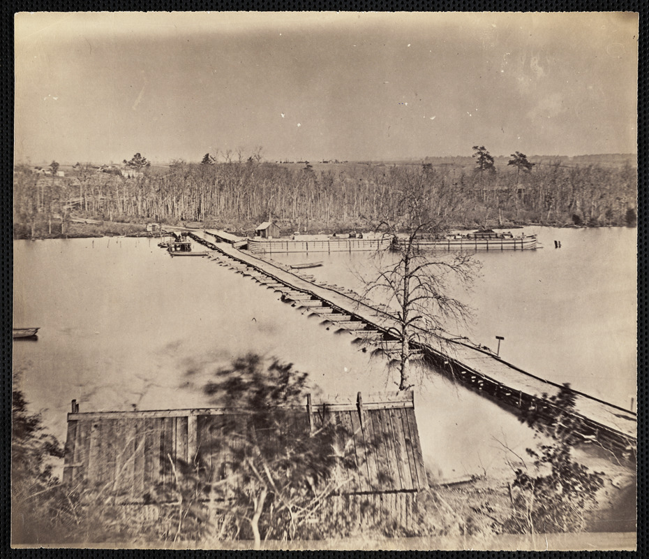 Pontoon bridge Broadway Landing Appomattox River