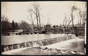 Pontoon bridge across Bull Run March 1862