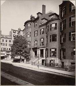 Boston, Massachusetts. Old Chase House, corner of Beacon and Bowdoin Streets