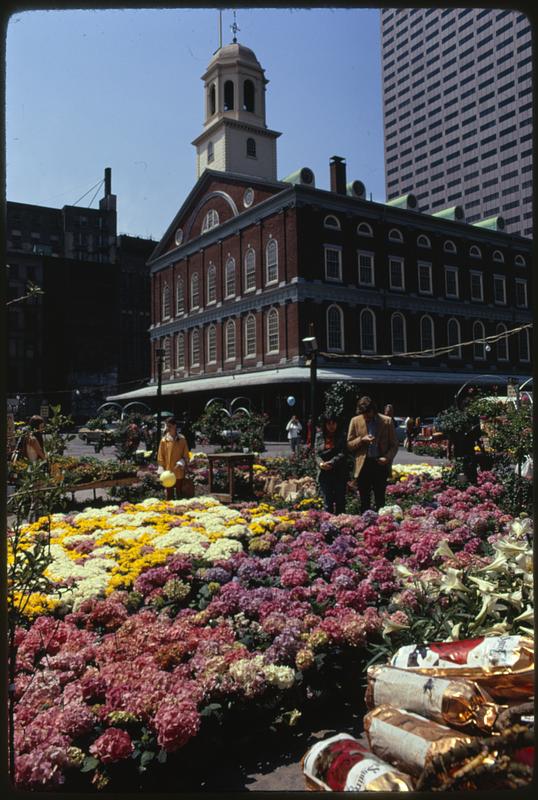 Faneuil Hall outdoor market place Digital Commonwealth