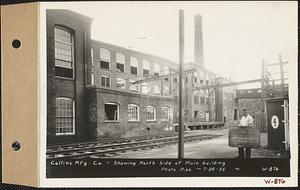 Collins Manufacturing Co., showing north side of main building, Wilbraham, Mass., Jul. 24, 1935