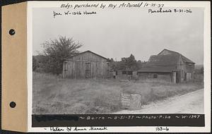 Peter and Anna Mertzic, shed and garage, Barre, Mass., Aug. 31, 1937