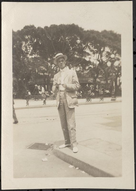 Man on a street corner