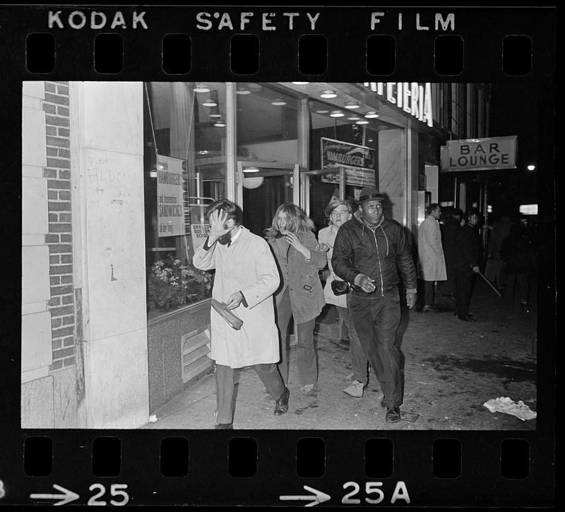 Harvard Square anti-war riot: Police assault demonstrators, Cambridge