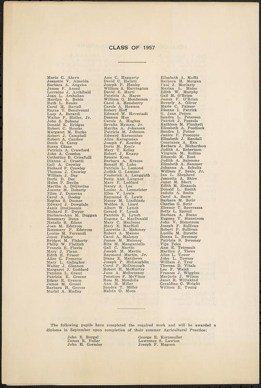 Graduating exercises of the Jamaica Plain High School