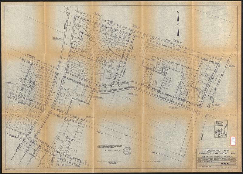 Topographic map, Washington Park project r-24