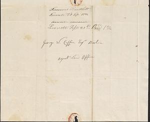 Samuel Bartlett To George Coffin, 22 September 1832 - Digital Commonwealth