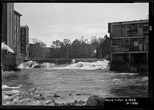 Ware Woolen Co., and South Street dam, Ware, Mass., Oct 3, 1938