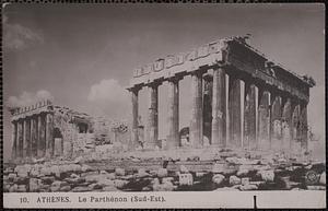 Athènes. Le Parthénon (sud-est)