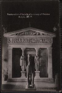 Restoration of facade of treasury of Knidos Delphi, M. 29