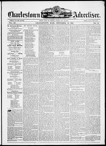 Charlestown Advertiser, September 21, 1861