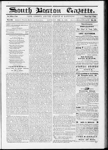 South Boston Gazette, February 10, 1849