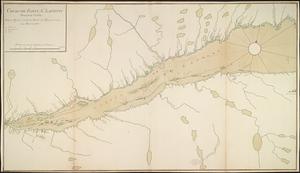 Cours du fleuve St. Laurent : deuxieme feuille : depuis Quebec jusqu'au havre des Papinachouas