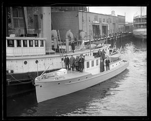 People on unidentified boats