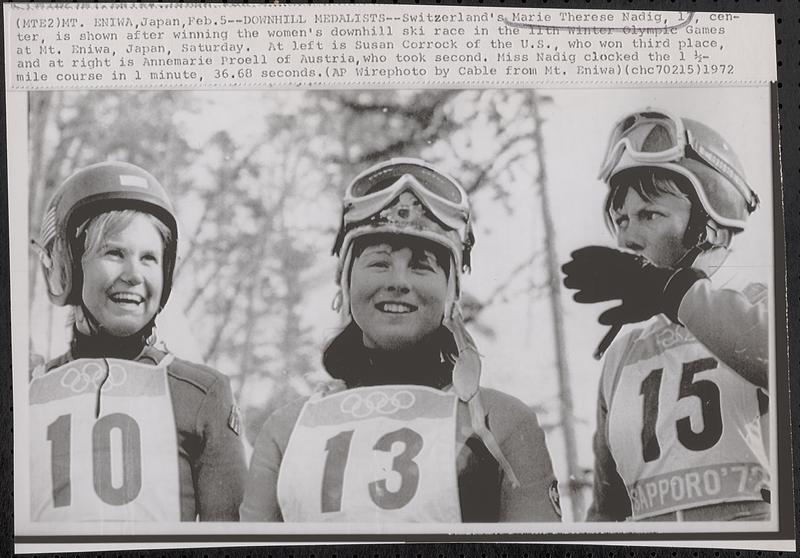 Downhill medalists