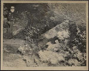 Sgt. Roger Hilton at scene where girl's body was found