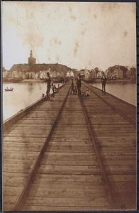 People on pier, Provincetown, Mass.