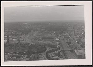 Aerial view of Fenway and Kenmore areas