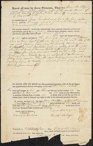 Deed from Moses Montague & Harriet Montague to Simeon Nash, Feb. 27, 1830