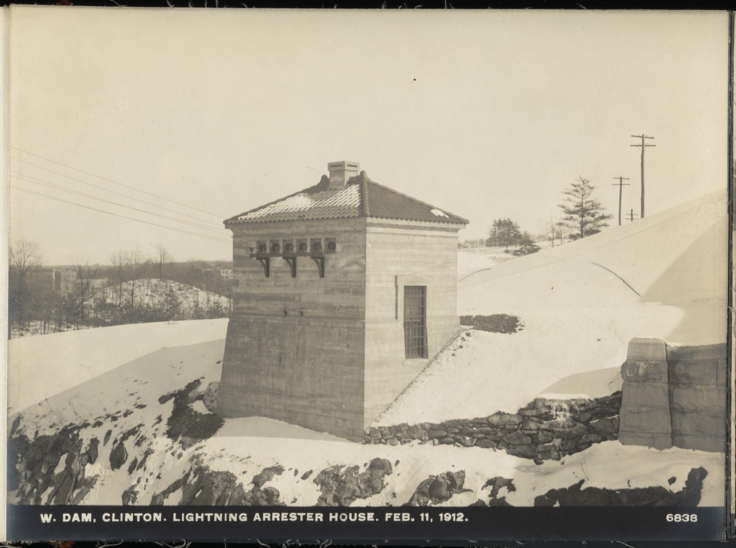 Wachusett Dam, Lightning Arrester House, Clinton, Mass., May 18, 1912
