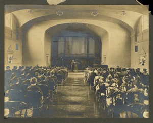 Pupils in auditorium, Overbrook School for the Blind, Philadelphia