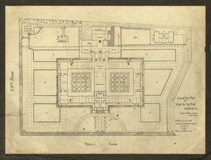 Ground floor plan of School for the Blind, Overbrook, PA