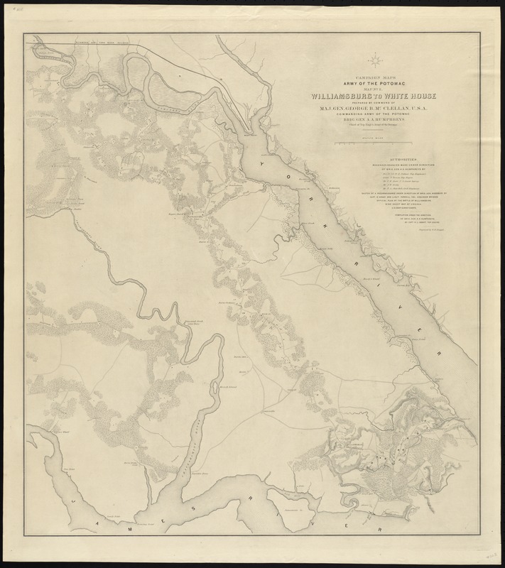 Campaign maps, Army of the Potomac, map no. 2 Williambsurg to White House